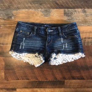 Cute Lace Trimmed Shorts